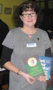 Debbie Young with two of her books